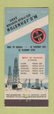 Matchbook Cover Johnston Oil Field Service Los Angeles CA WEAR 21 Strike Feature