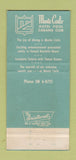 Matchbook Cover - Monte Carlo Hotel Miami Beach FL WEAR 30 Strike