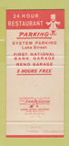 Matchbook Cover - Palace Club Reno NV casino 30 Strike
