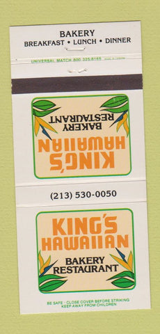 Matchbook Cover - King's Hawaiian Bakery Torrance CA 30 Strike