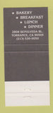 Matchbook Cover - King's Hawaiian Bakery Torrance CA 30 Strike