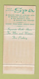 Matchbook Cover - Palm Springs Spa CA WORN 30 Strike