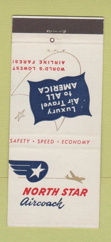Matchbook Cover - North Star Airlines 30 Strike