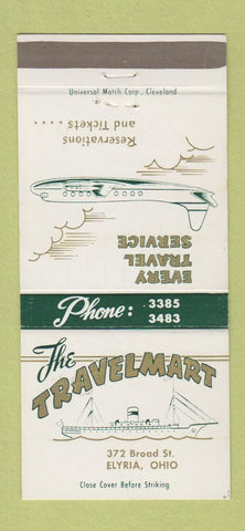 Matchbook Cover - Travelmart Elyria PA Travel Service 30 Strike