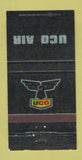 Matchbook Cover - UCO Air Orange CA John Wayne Airport 30 Strike