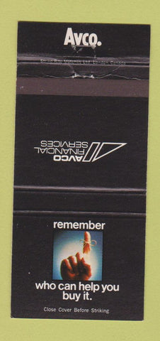 Matchbook Cover - Avco Financial Services 30 Strike