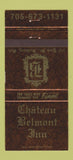 Matchbook Cover - Chateau Belmont Inn Sudbury ON 30 Strike