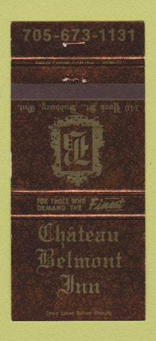 Matchbook Cover - Chateau Belmont Inn Sudbury ON 30 Strike