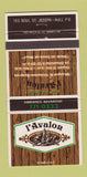 Matchbook Cover - L'Avalon Hull QC 30 Strike