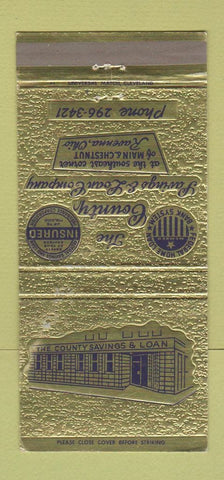 Matchbook Cover - Country Savings Loan Ravenna OH 30 Strike