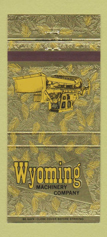 Matchbook Cover - Wyoming Caterpillar Tractors Cheyenne Casper WY 30 Strike
