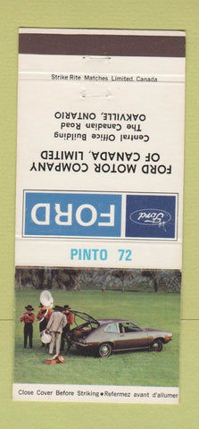 Matchbook Cover - 1972 Pinto Ford Oakville ON 30 Strike