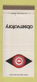 Matchbook Cover - Observatory 30 Strike