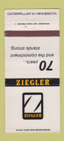 Matchbook Cover - Ziegler Caterpillar Tractor Duluth Buhl Hibbing MN 30 Strike