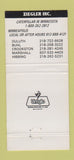 Matchbook Cover - Ziegler Caterpillar Tractor Duluth Buhl Hibbing MN 30 Strike