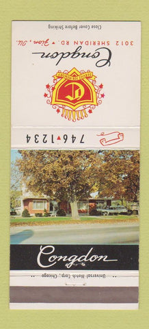 Matchbook Cover - Congdon Zion IL Ambulance Service 30 Strike
