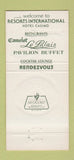 Matchbook Cover - Camelot Resort International Atlantic City NJ 30 Strike