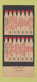 Matchbook Cover - Dan Hamm Drayage Trucking ST Louis MO 21 Strike Feature