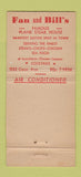 Matchbook Cover - Fan and Bill's Steak Washington DC 30 Stick