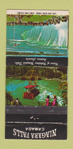 Matchbook Cover - Niagara Falls ON Tourism 30 Strike