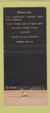Matchbook Cover - Crow's Restaurant Long Beach CA 30 Stick