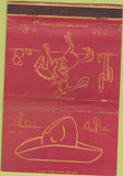 Matchbook Cover - Fred Harvey Cowboy red 40 Strike