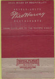 Matchbook Cover - Fred Harvey Cowboy red 40 Strike