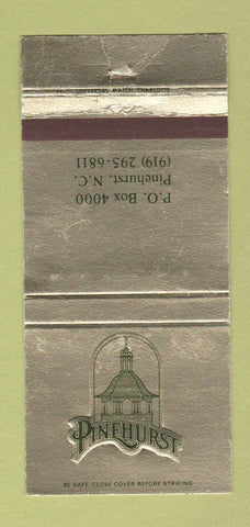 Matchbook Cover - Pinehurst NC Golf 30 Strike