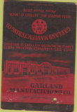 Matchbook Cover - Garland Manufacturing Detroit MI CREASE 40 Strike