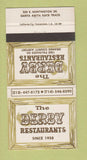 Matchbook Cover - Derby Restaqurant Santa Anita CA 30 Strike