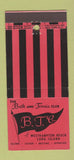 Matchbook Cover - Bath and Tennis Club Westhampton Beach LI NY 30 Stick