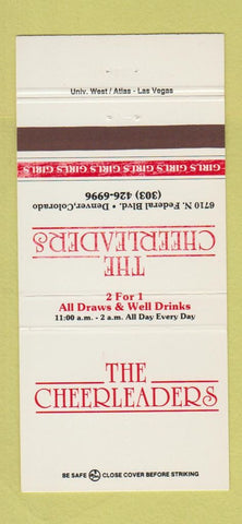Matchbook Cover - Cheerleaders Strip Club Denver Colorado 30 Strike