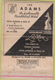 Matchbook Cover - Lamer Cocktail Lounge New York City WEAR 40 Strike