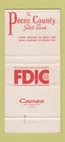 Matchbook Cover - Pecos County State Bank Fort Stockton TX 30 Strike