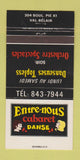 Matchbook Cover - Entre Nous Cabaret Strip cLub Val Belair QC 30 Strike