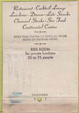 Matchbook Cover - Chalet Golden Ox West Palm Beach FL WORN 40 Strike