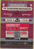 Matchbook Cover - Southwester Securities Inc Wichita KS 40 Strike