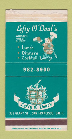 Matchbox - Lefty O'Doul's San Francisco CA baseball