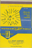 Matchbook Cover - Putnam Tools bits Seattle WA 40 Strike