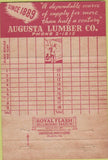 Matchbook Cover - Augusta Lumber Co GA golf back 40 Strike