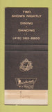 Matchbook Cover - Venetian Room Fairmont Hotel San Francisco CA 30 Strike