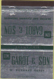 Matchbook Cover - Garot Son Heating Plumbing Green Bay WI 40 Strike