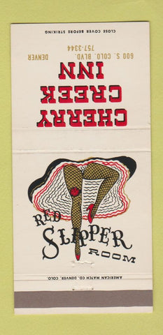 Matchbook Cover - Cherry Creek Inn Denver Colorado girlie 30 Strike