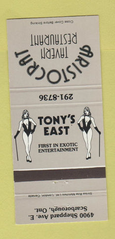 Matchbook Cover - Aristocrat Tavern Restaurant Scarborough ON girlie 30 Strike