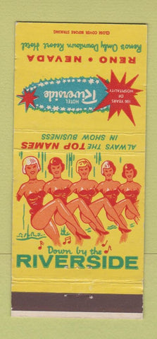 Matchbook Cover - Riverside Hotel Reno NV girlie 30 Strike