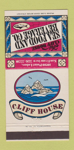 Matchbook Cover - Cliff House San Francisco CA girlie 30 Strike