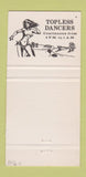 Matchbook Cover - Kipling Steak House Etobicoke ON 30 Strike