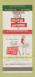 Matchbook Cover - Travelier Motel Hot Springs AR girlie WEAR 30 Strike