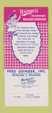 Matchbook Cover - Usinger's Braunschweiger Milwaukee WI 30 Strike