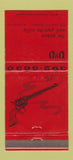 Matchbook Cover - The Widow and Pancho Villa San Francisco CA gun 30 Strike